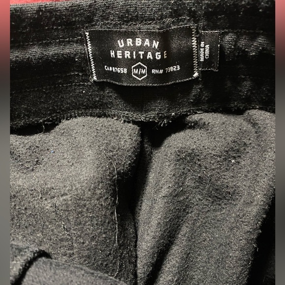 Urban Heritage Men’s Black Sweatpants Medium - Picture 3 of 3